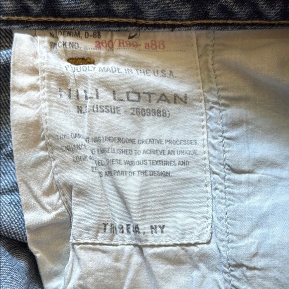 Nili Lotan 25 Tel Aviv Jean slight drop narrow leg classic blue denim good cond - Picture 7 of 7